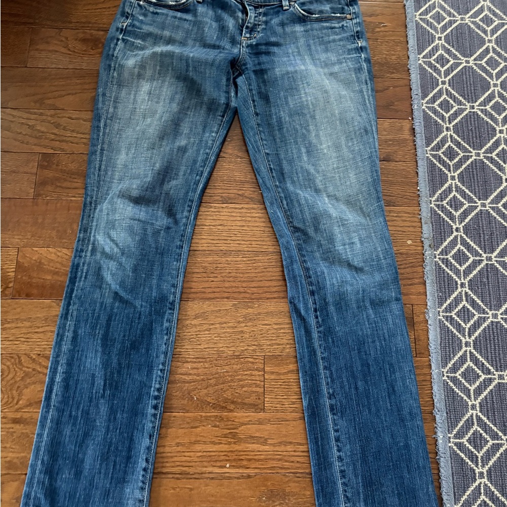 Citizens Of Humanity Dark Blue Ava Straight Leg Jeans